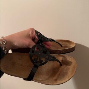 Tory Burch Miller Cloud  Black Sandals